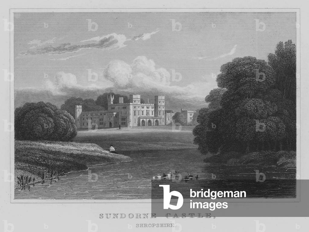 Sundorne Castle, Shropshire (engraving)