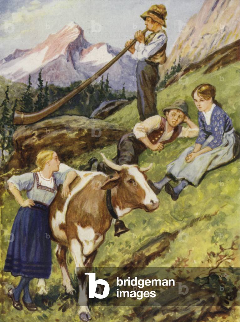 A Swiss Summer (colour litho)