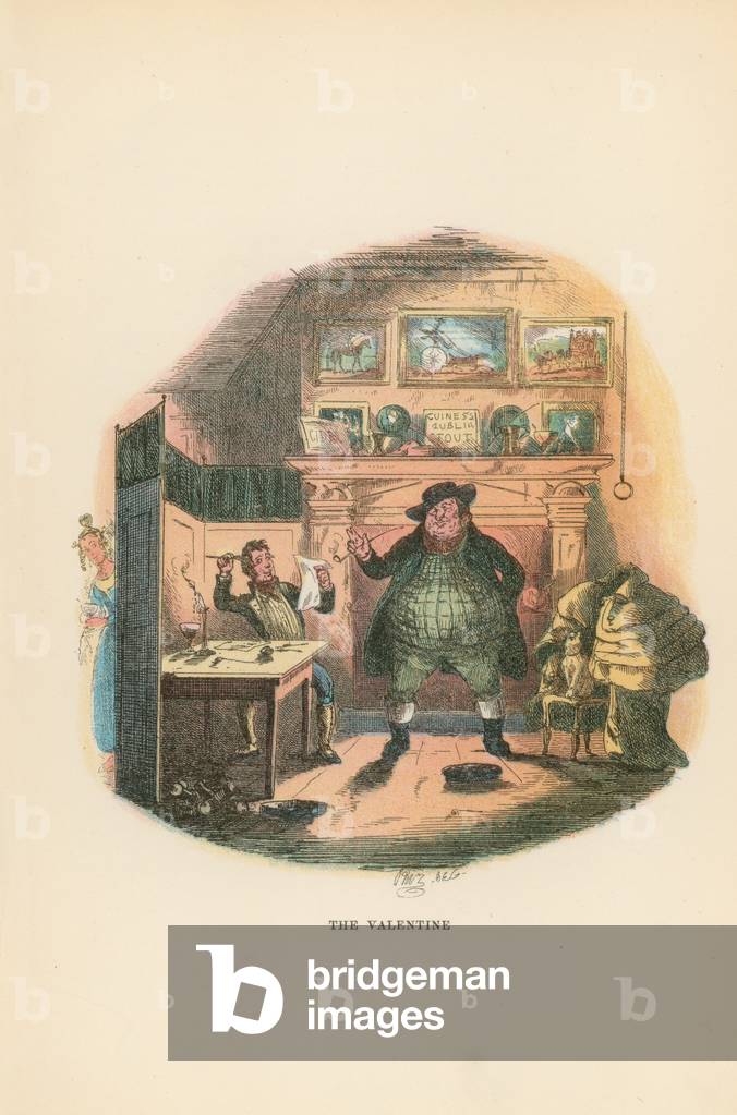 Illustration for Pickwick Papers (colour litho)