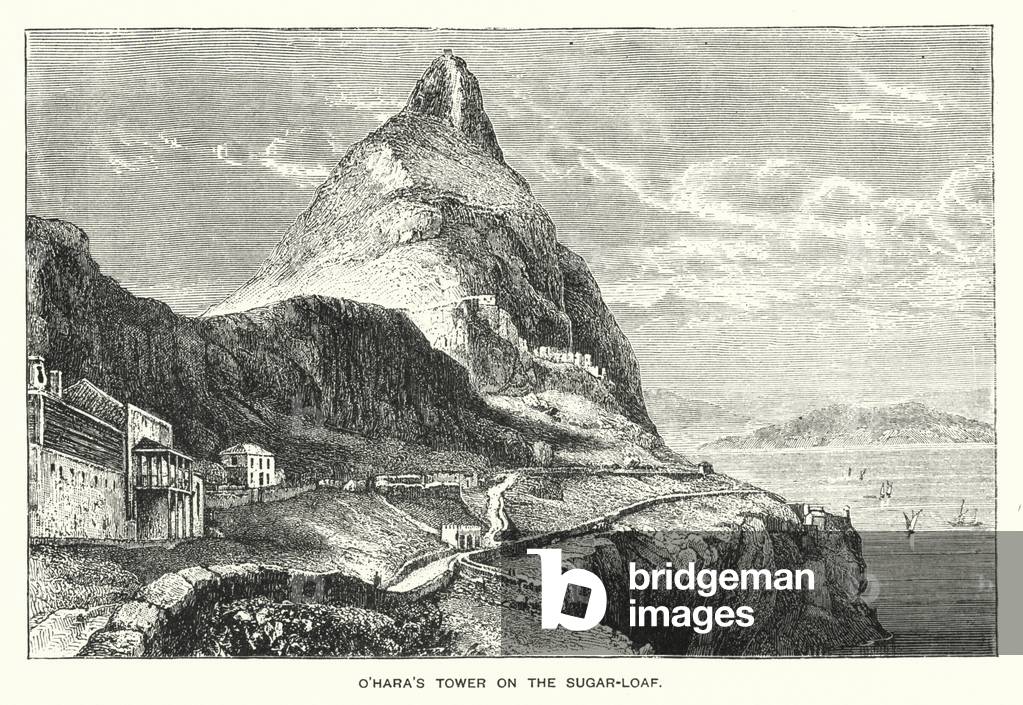 Gibraltar: O'Hara's Tower on the Sugar-Loaf (engraving)
