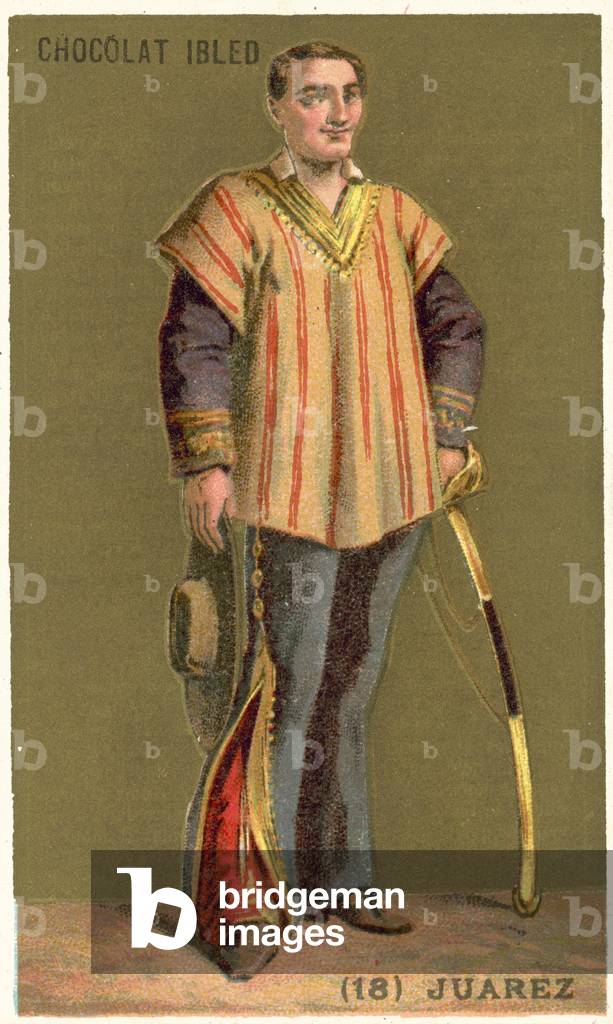 Benito Juarez, Mexican politician (chromolitho)