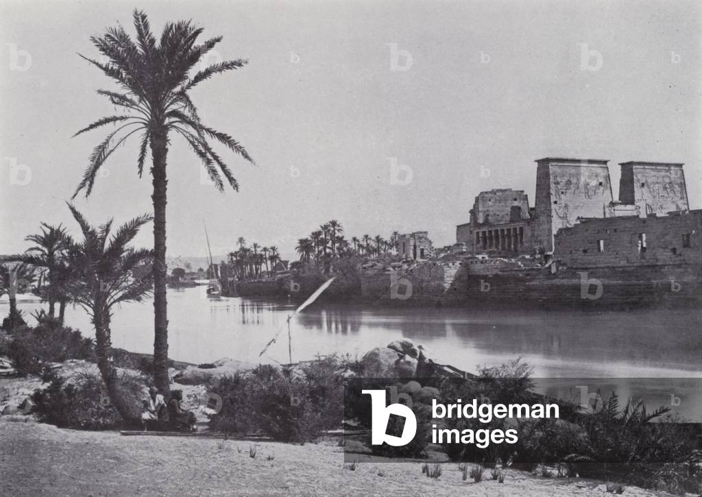 Egypt: The Island of Philae (b/w photo)