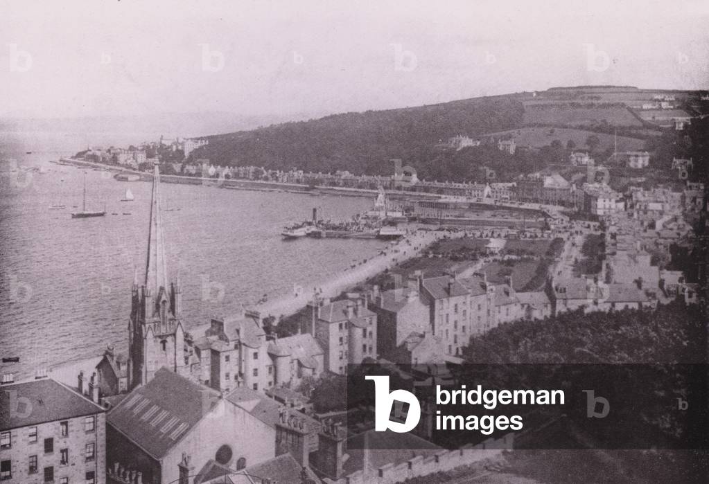 Rothesay from Chapel Hill (b/w photo)