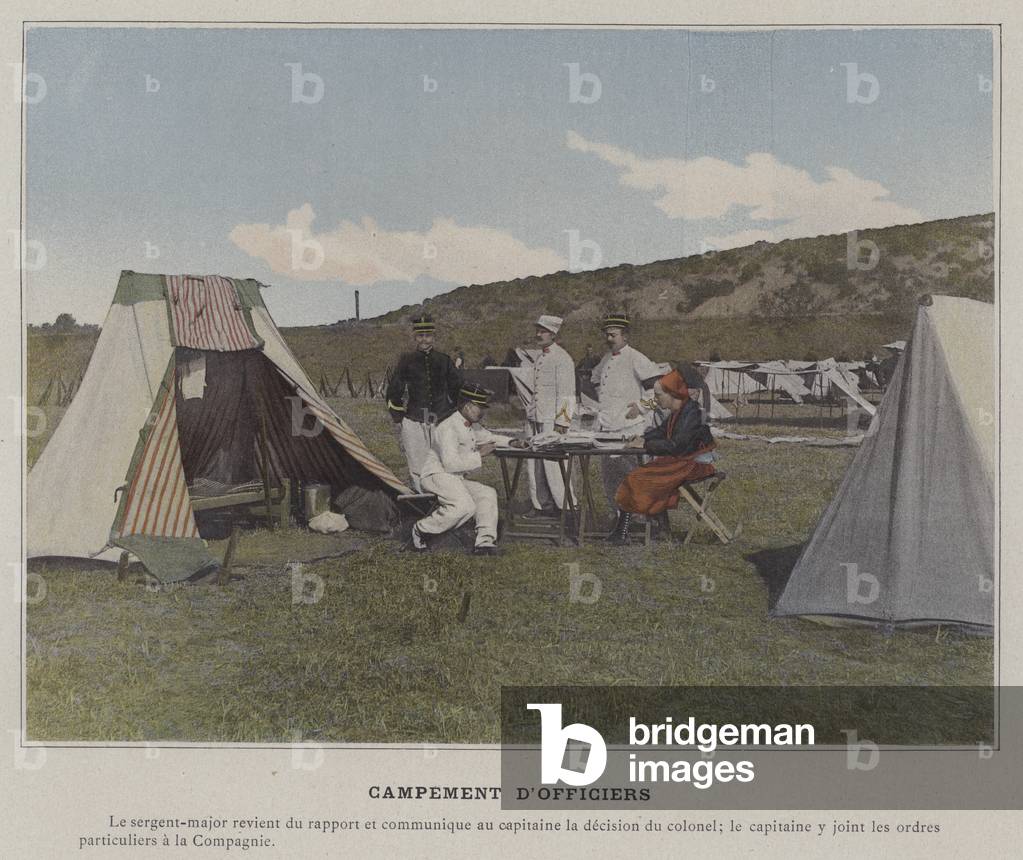 Campement D'Officiers (coloured photo)