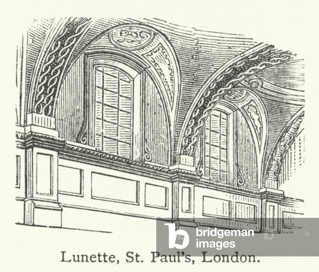 Lunette, St Paul's, London (engraving)
