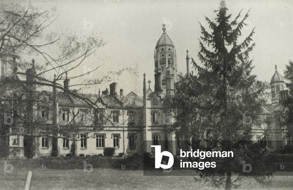 Toronto: Trinity College, Queen Street West (b/w photo)