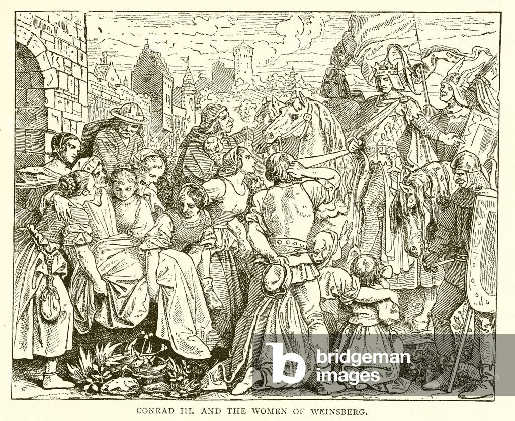 Conrad III and the Women of Weinsberg (engraving)