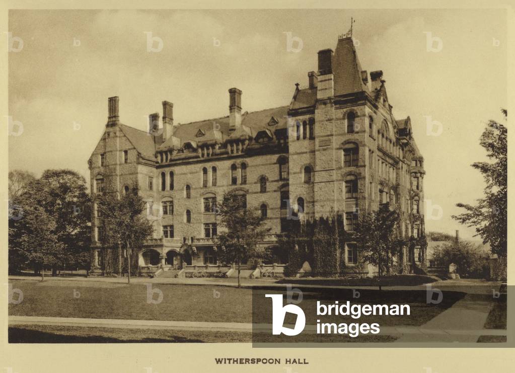 Princeton University: Witherspoon Hall (b/w photo)