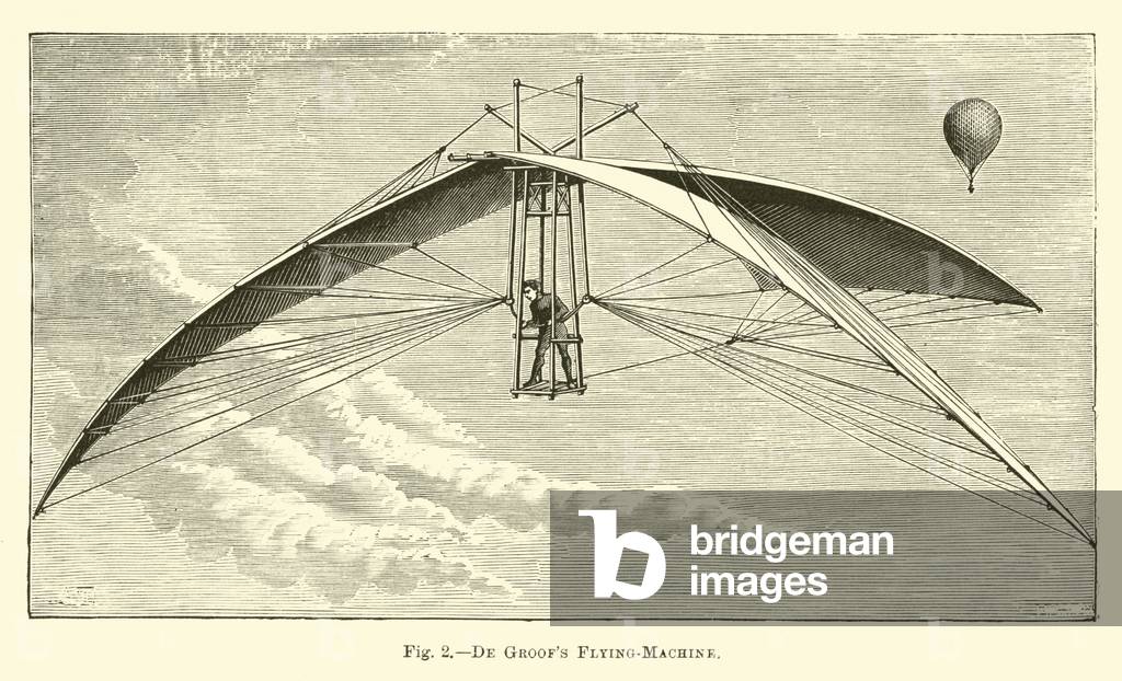 De Groof's Flying-Machine (engraving)