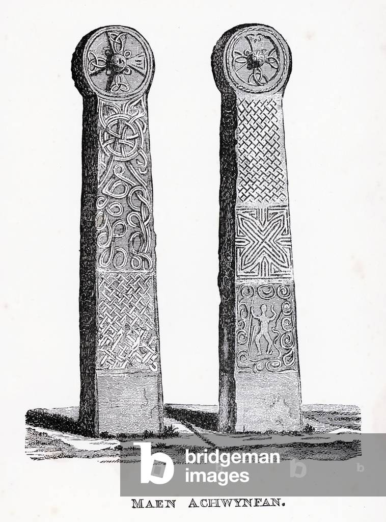 Maen Achwynfan (engraving)