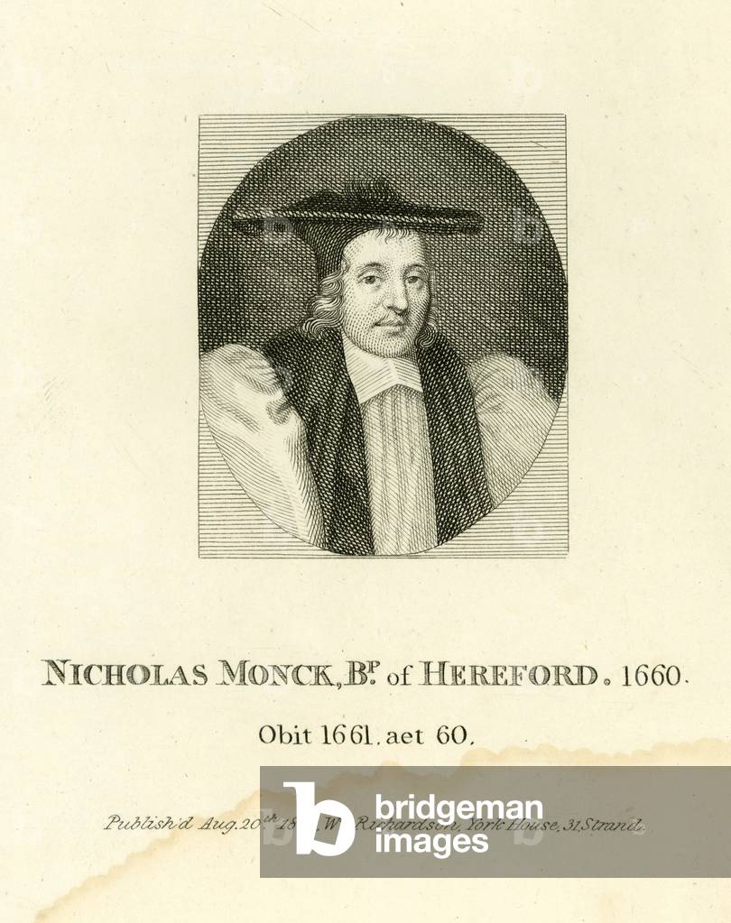 Nicholas Monck, Bishop of Hereford (engraving)