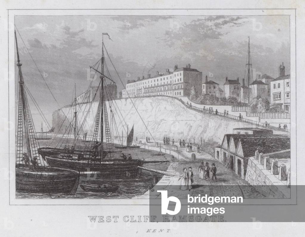 West Cliff, Ramsgate, Kent (engraving)
