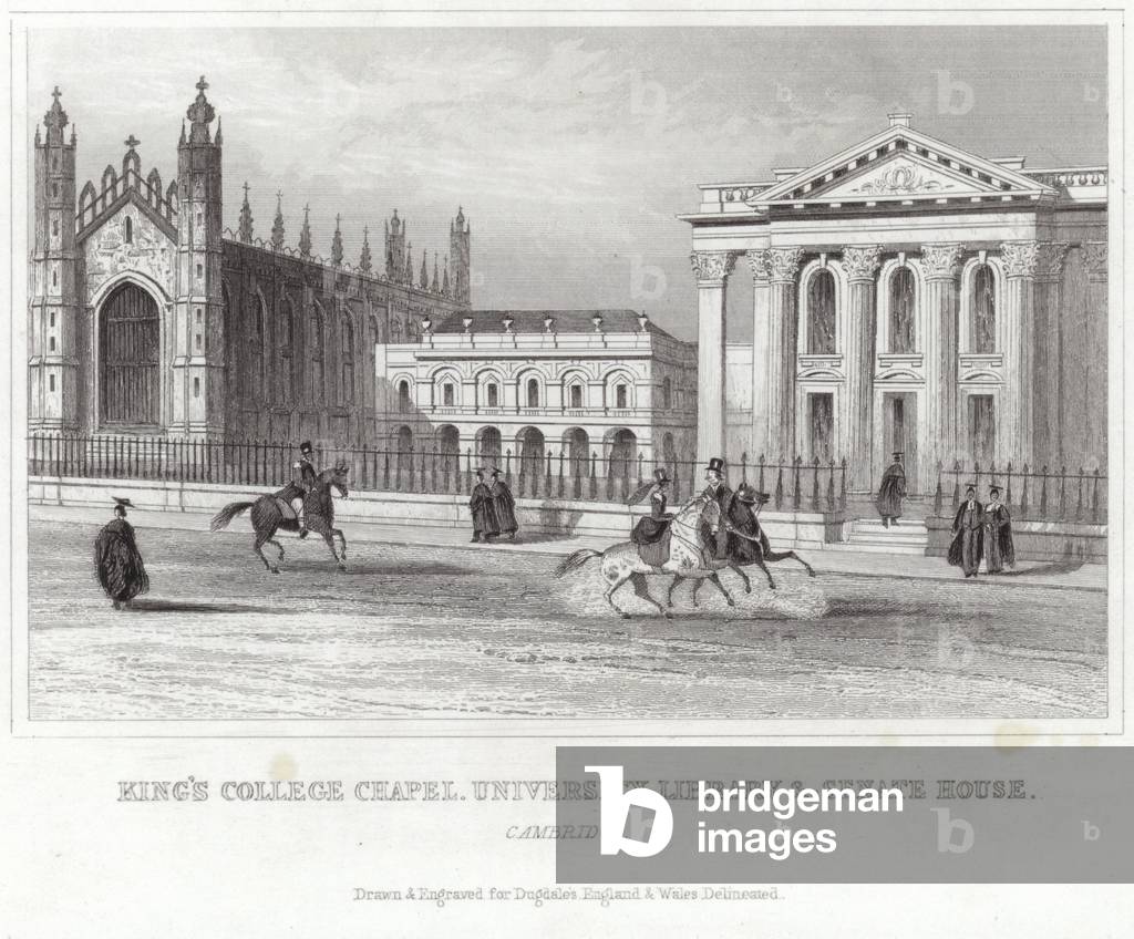 King's College Chapel, University Library and Senate House, Cambridge (engraving)