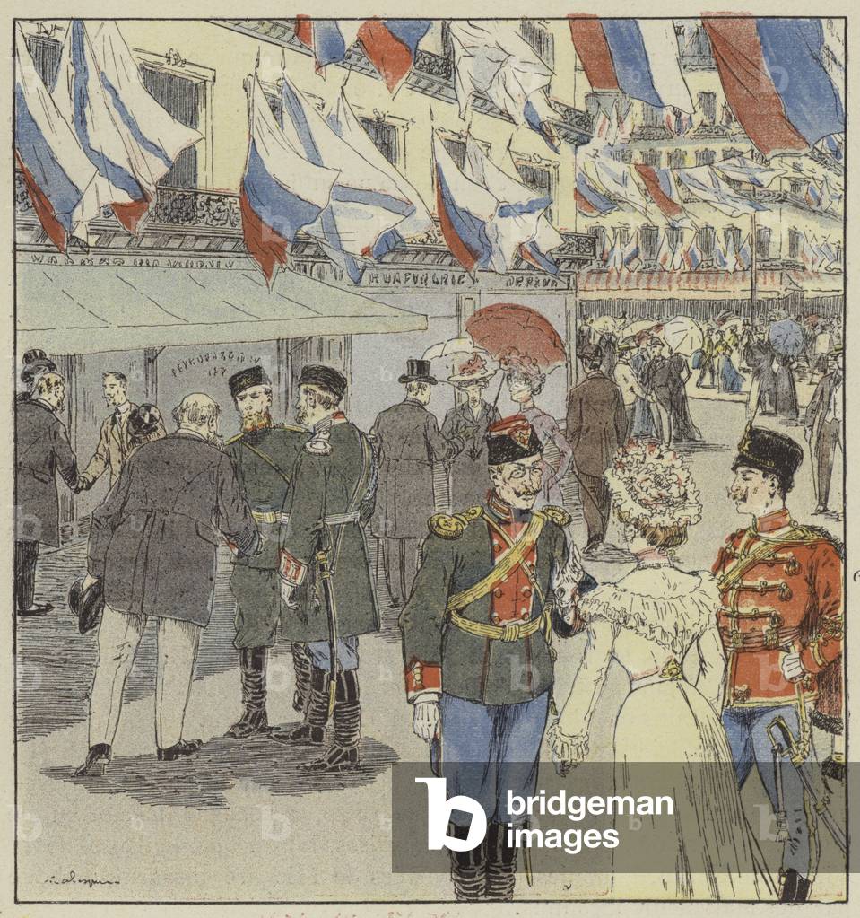 Saint-Petersbourg, le 12 aout 1904 (colour litho)