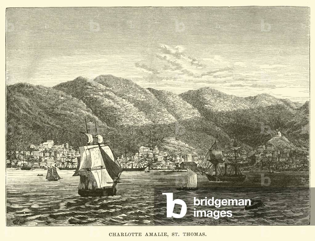 Charlotte Amalie, St Thomas (engraving)