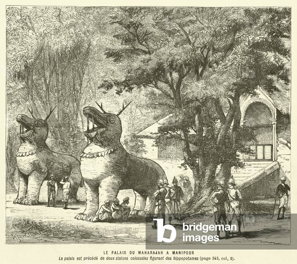 Le Palais Du Maharajah A Manipour (engraving)
