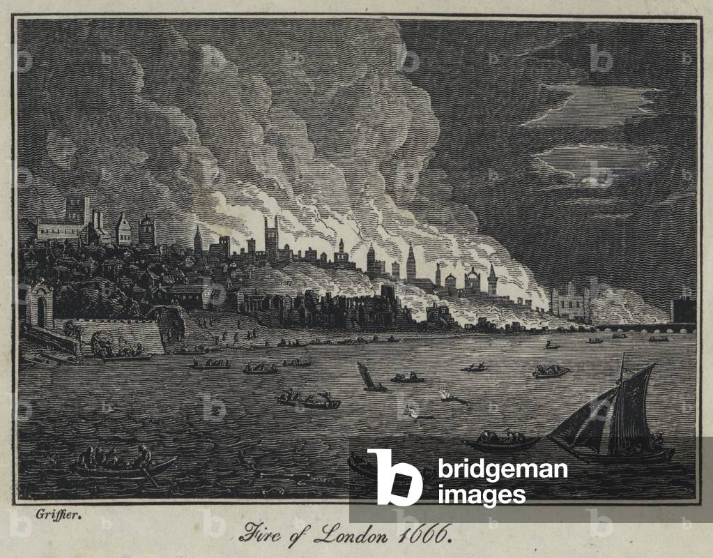 Fire of London 1666 (engraving)