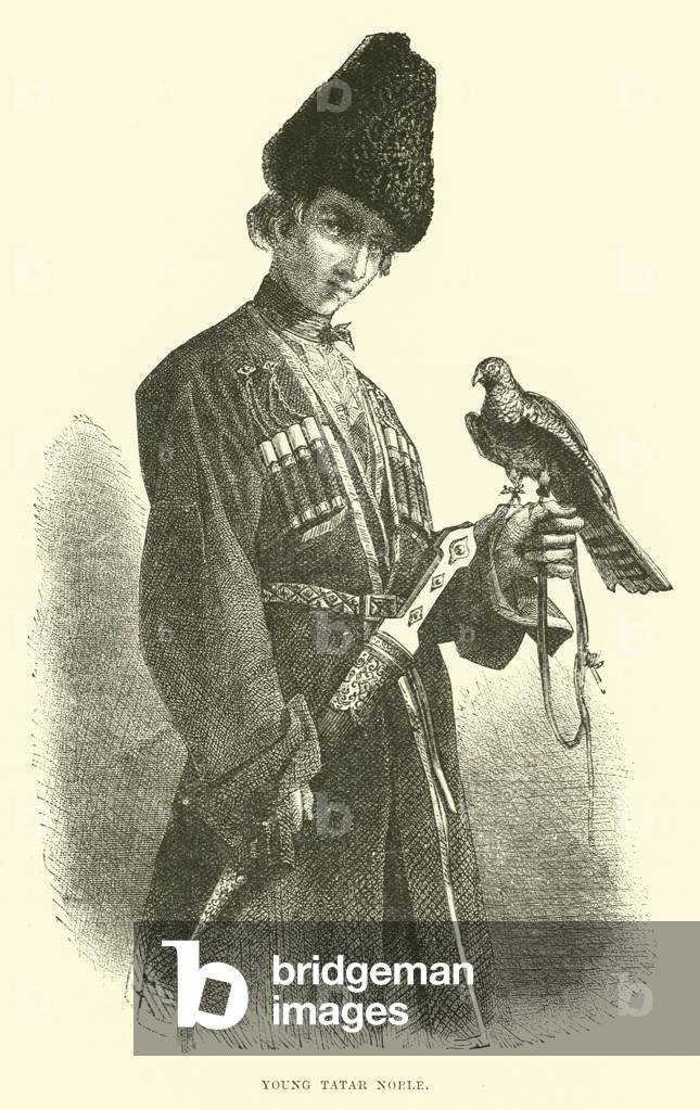Young Tatar noble (engraving)