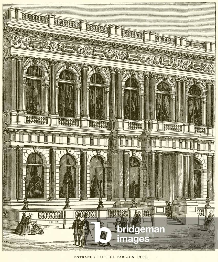Entrance to the Carlton Club (engraving)