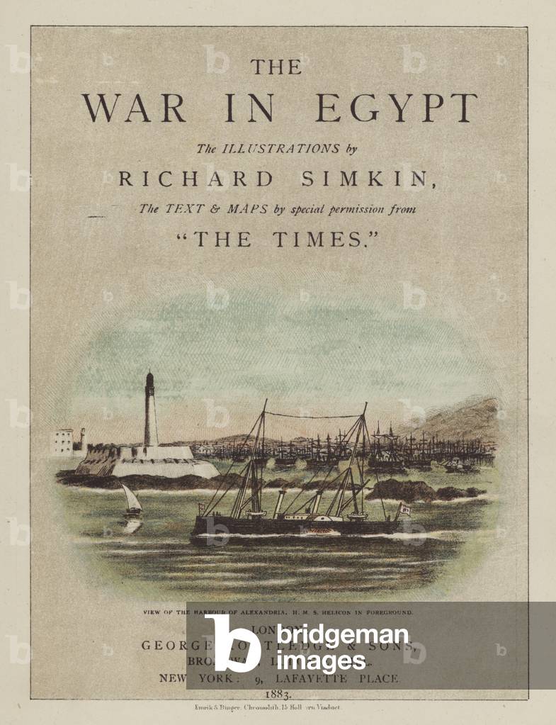 Title-page Illustration for The War in Egypt (colour litho)