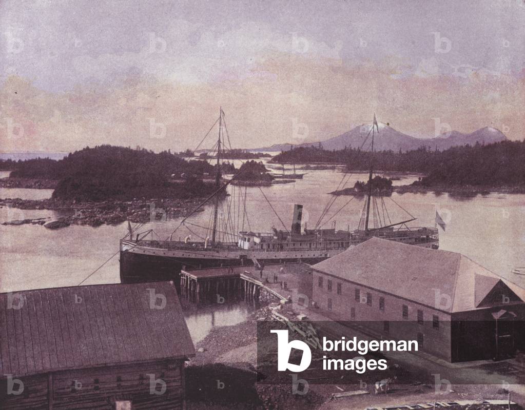 Sitka Bay, Alaska (coloured photo)
