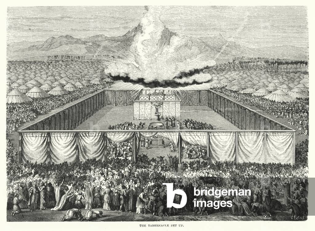 The Tabernacle set up (engraving)