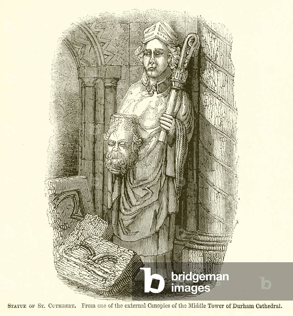 Statue of St. Cuthbert (engraving)