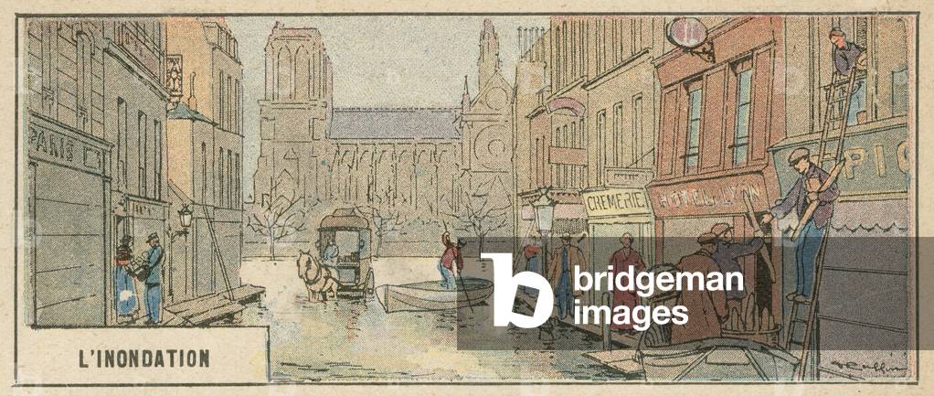 LInondation (colour litho)