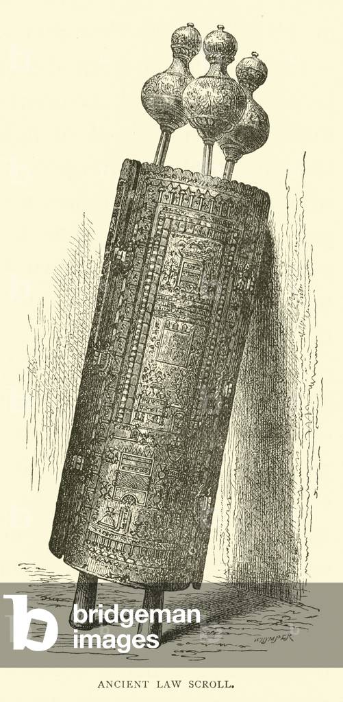 Ancient Law Scroll (engraving)