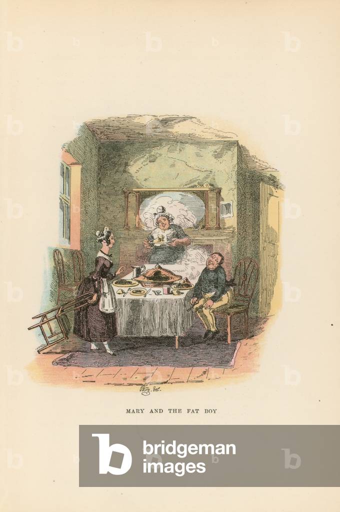 Illustration for Pickwick Papers (colour litho)