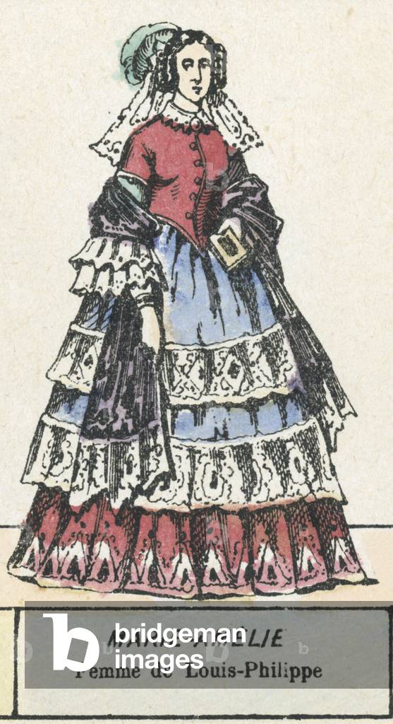 Marie-Amelie, Femme de Louis-Philippe (coloured engraving)