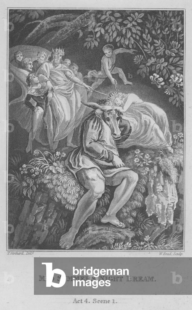 Mid Summers Night Dream, Act 4, Scene 1 (engraving)