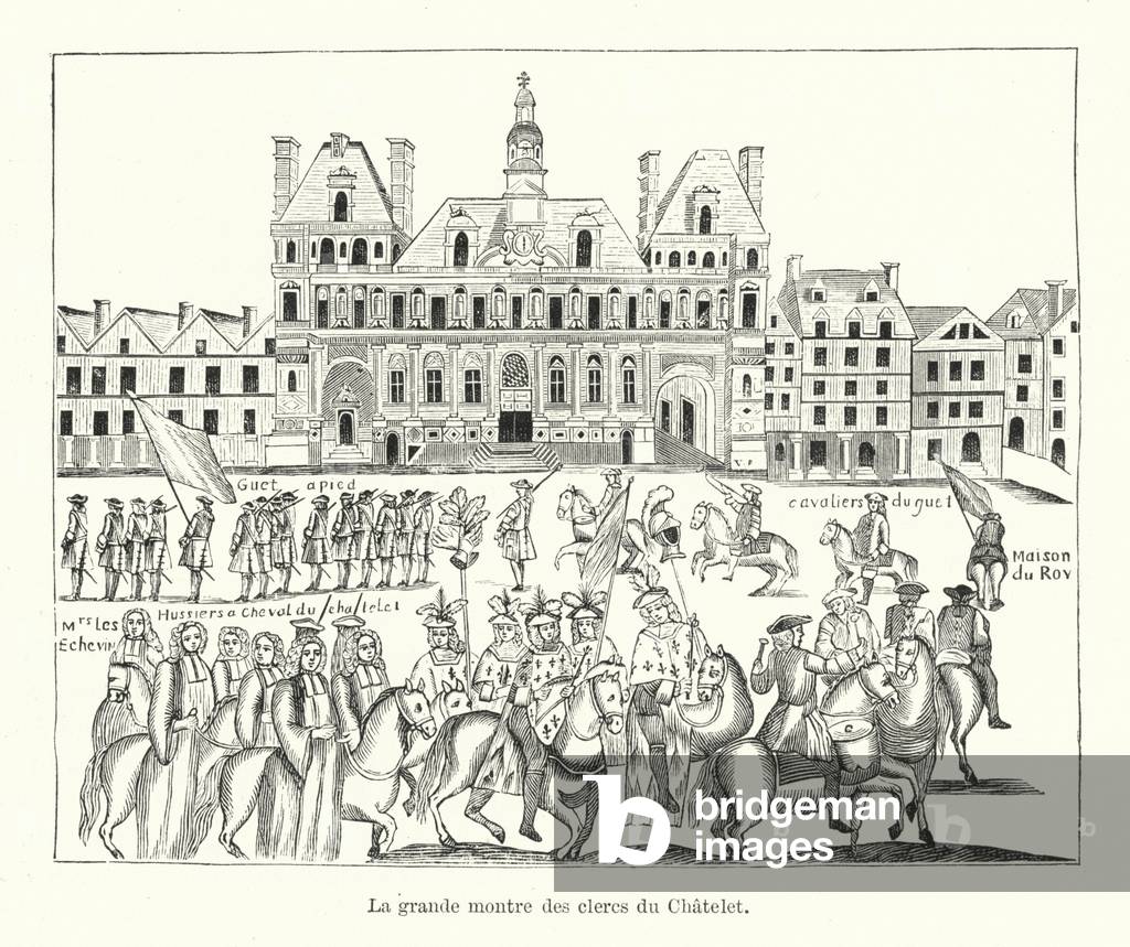 La grande montre des clercs du Chatelet (engraving)