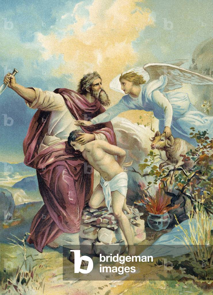 Abraham est sur le point de sacrifier Isaac, 20th Siècle par German School