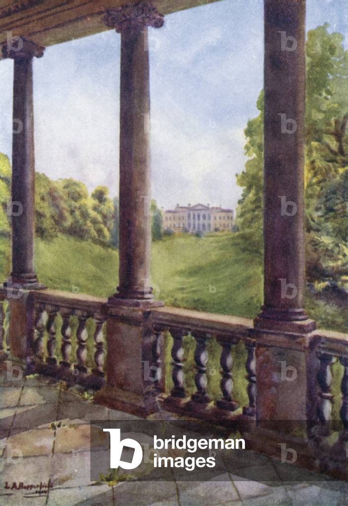 Prior Park (colour litho)