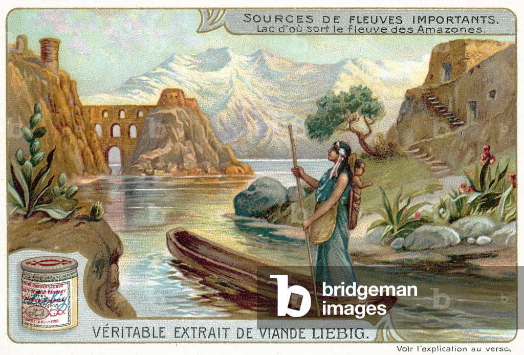 Lake from which the Amazon flows (chromolitho)