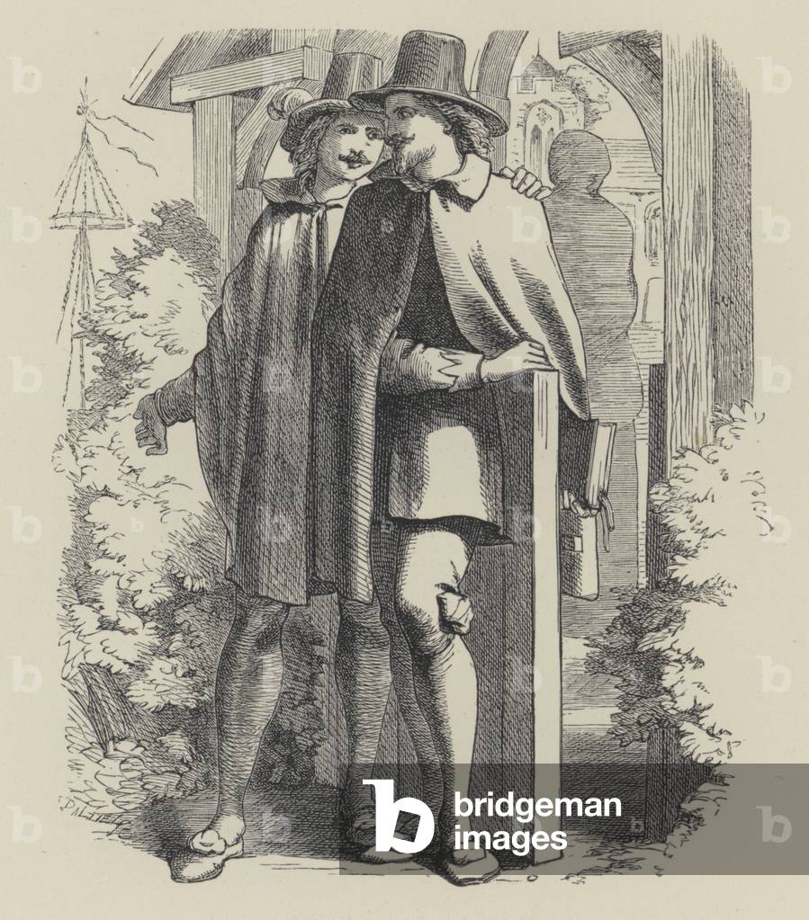 George Herbert's poem, Giddinesse (engraving)