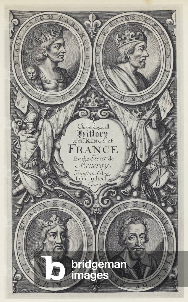 F Eudes de Mezeray, A Chronologicall History of the Kings of France, Tr J Bulteel, T N for T Basset, etc 1683 (b/w photo)