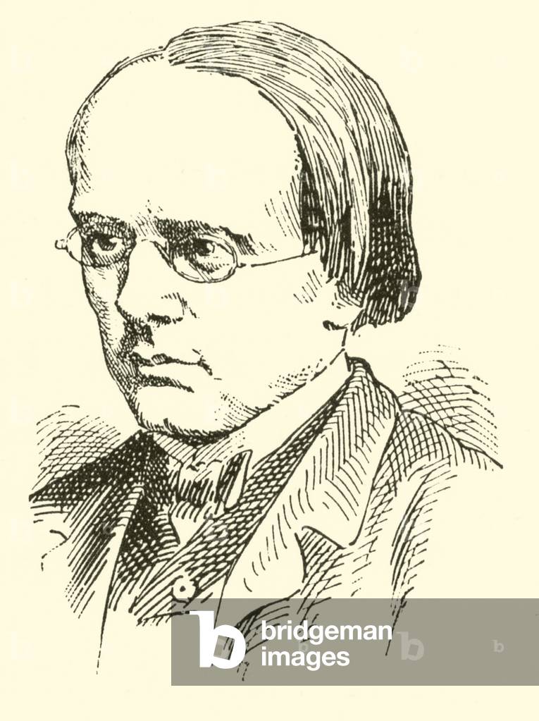 Halfdan Kjerulf, 1815-1868 (engraving)