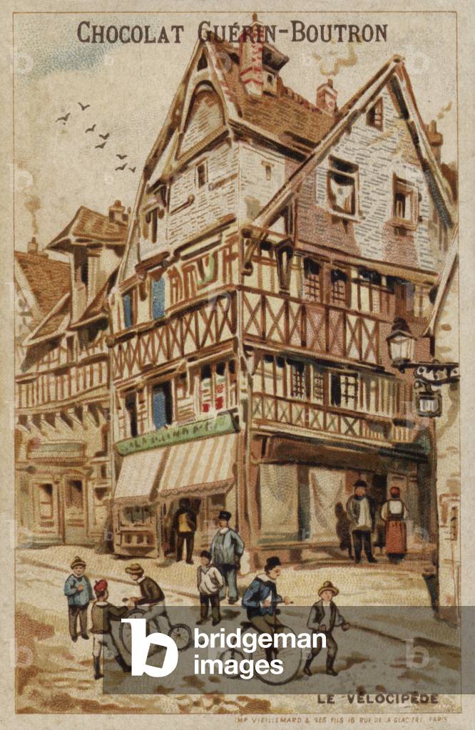 Penny farthings (chromolitho)