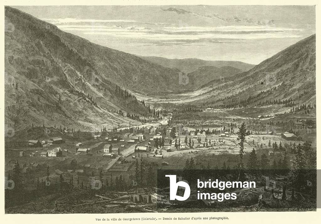 Vue de la ville de Georgetown, Colorado (engraving)