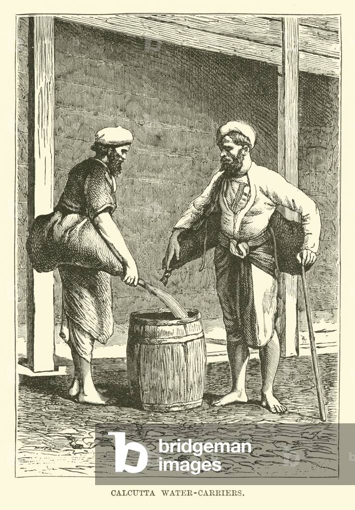 Calcutta Water-carriers (engraving)