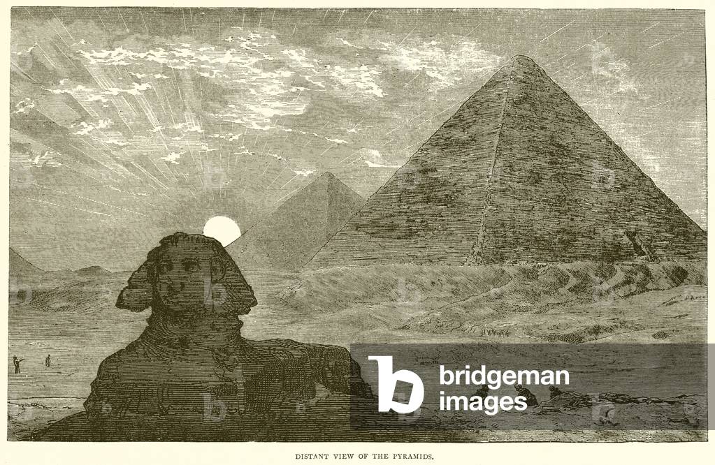 Distant view of the Pyramids (engraving)