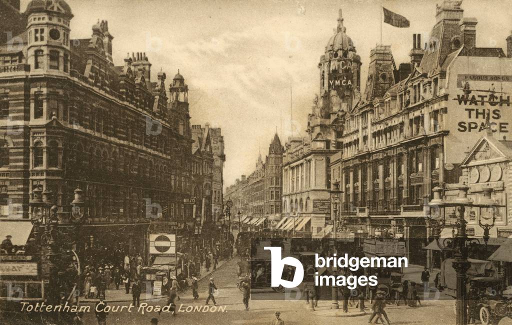 Tottenham Court Road, London (b/w photo)