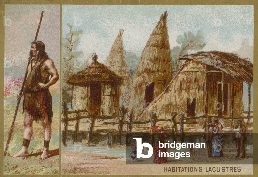 Lake dwellings (chromolitho)