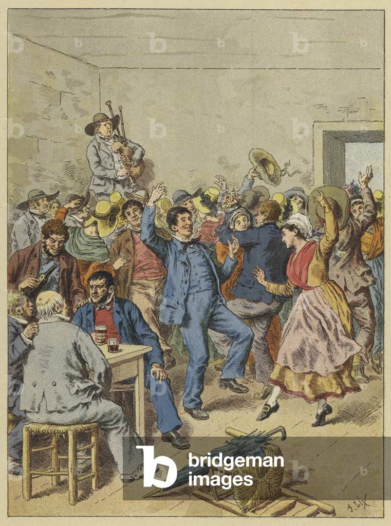 Bourree Auvergnate (colour litho)