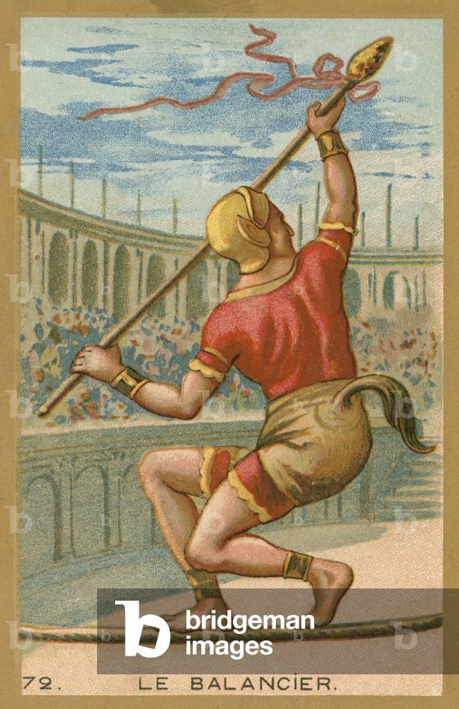 Tightrope walker (chromolitho)