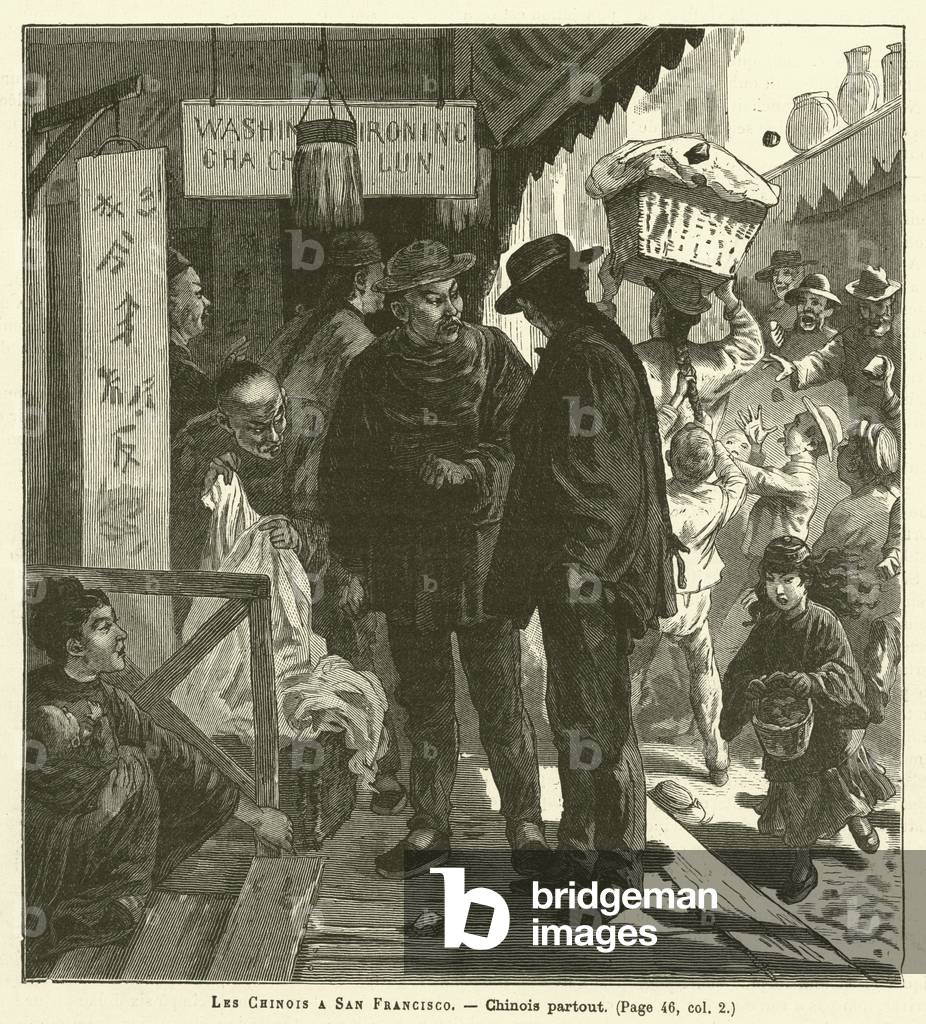 Les Chinois A San Francisco (engraving)