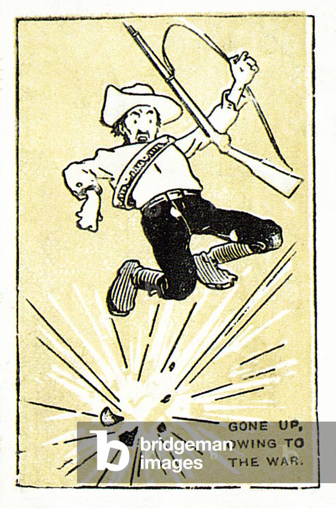 Cigarette card, Boer War cartoon (litho)
