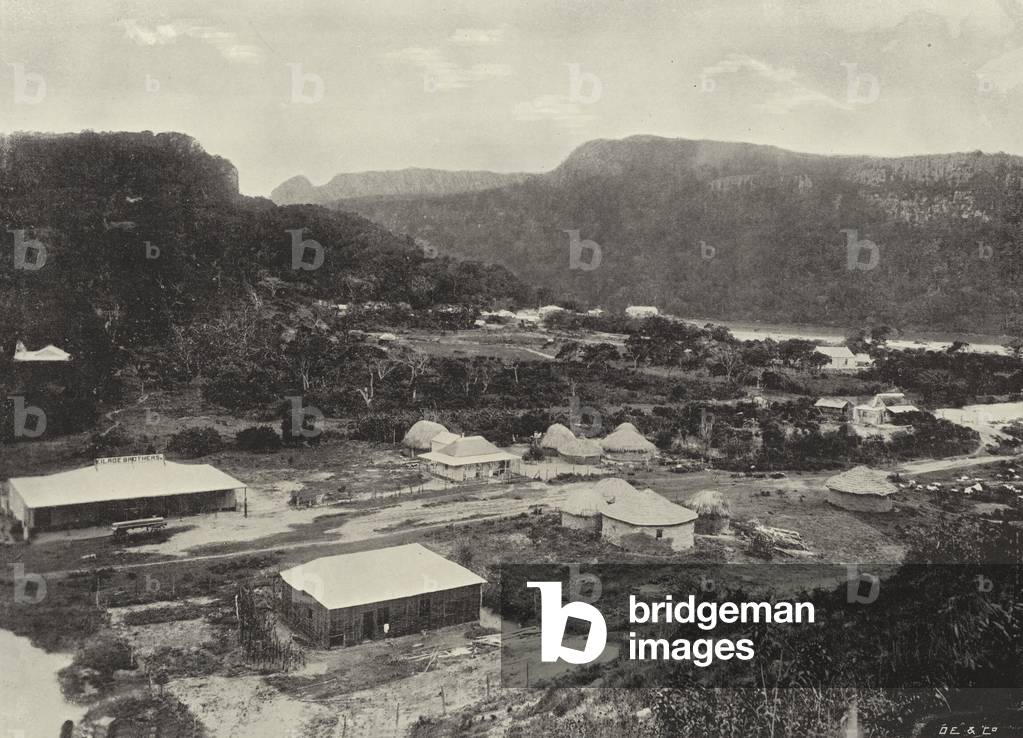 Township of Port St John's, Pondoland (b/w photo)